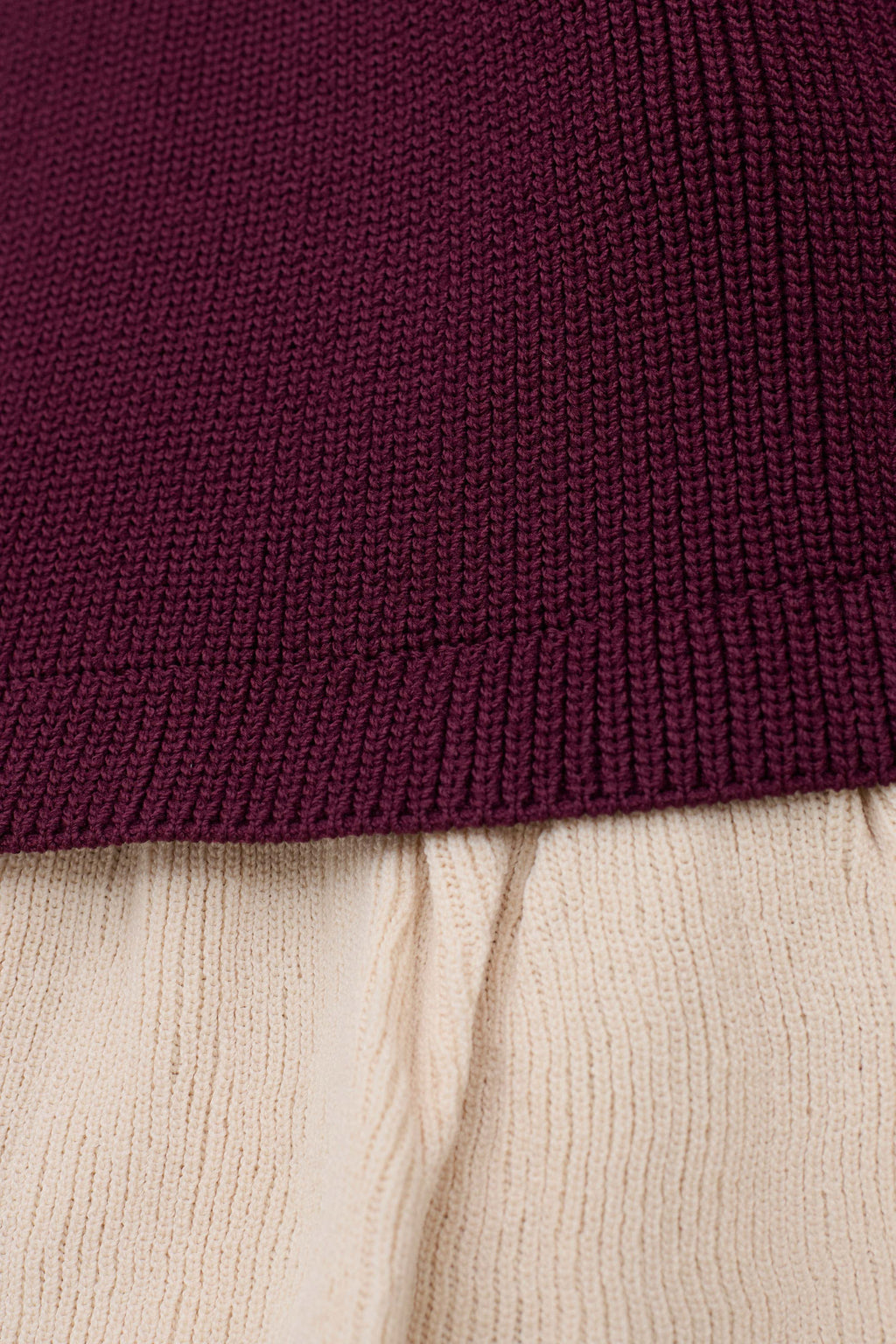 Amirose Ruffle Knit Midi Dress - Plum